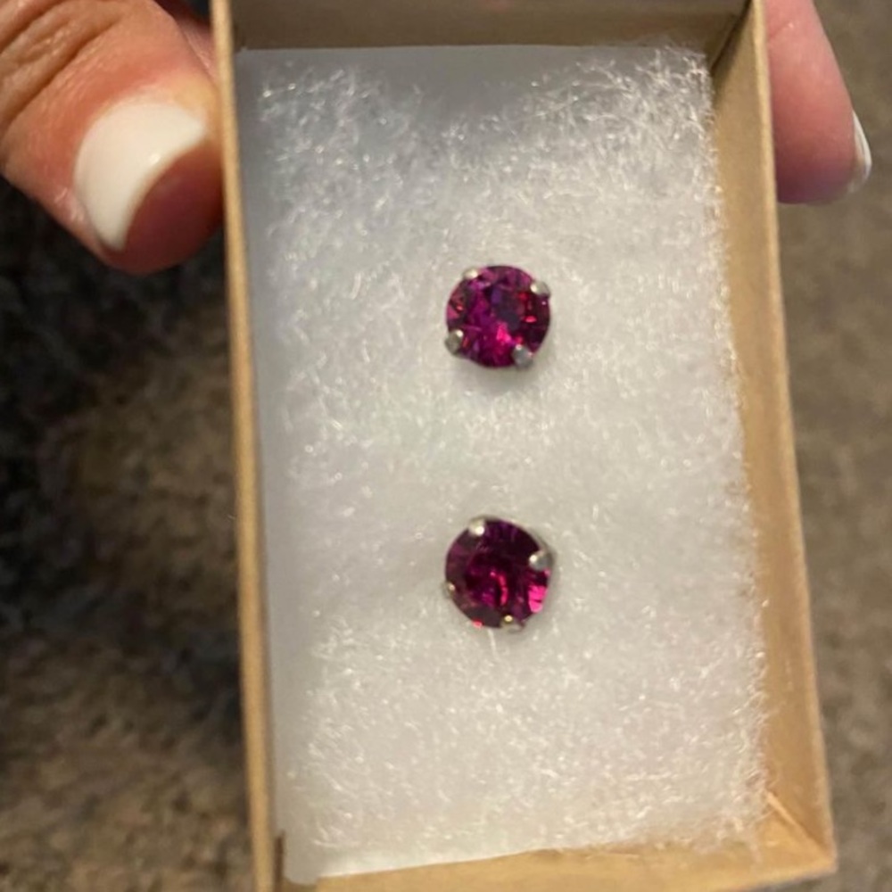 Pink Earrings Swarovski Crystal Nickel-Free